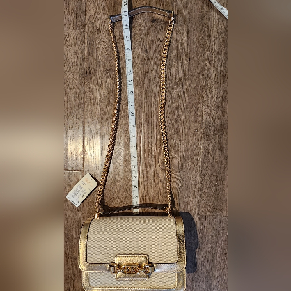 Michael Kors Gold and Canvas Women's Bag - Picture 10 of 10